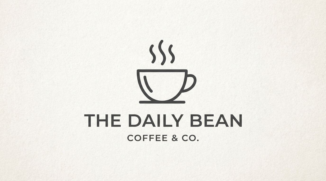 Coffee logo sample for vector metadata